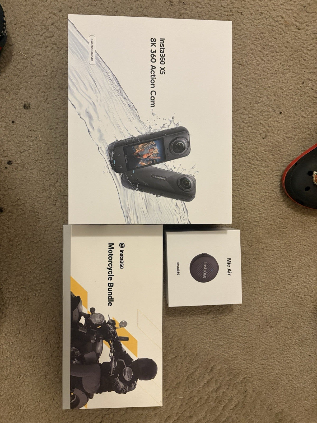 Insta360 X5 360 Action Camera Essentials Bundle BARELY USED