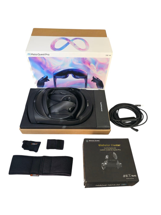 Meta Quest Pro VR Headset 256GB + Controllers, Wireless Dock, Additional Add Ons